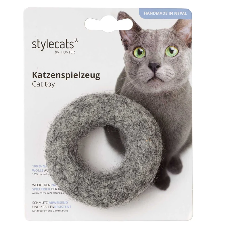 Katzenspielzeug Filzring