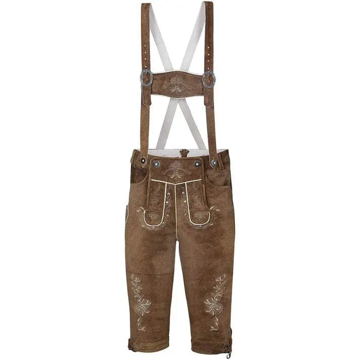 Edle Herren Trachtenhose mit Schnalle und Latz