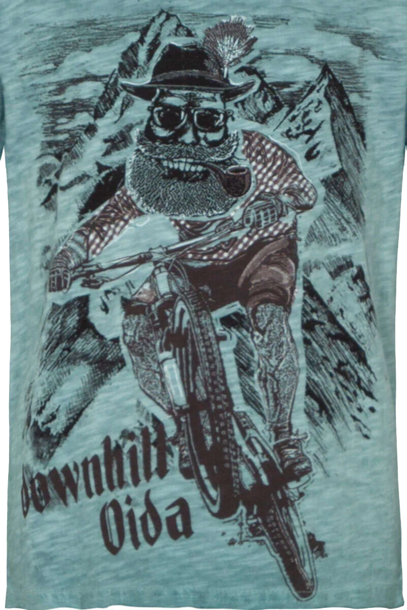 Kinder Trachten-T-Shirt 'downhill'