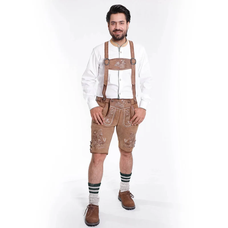 Urige Kurz Trachtenlederhose Herren perfekt fürs Bergfest