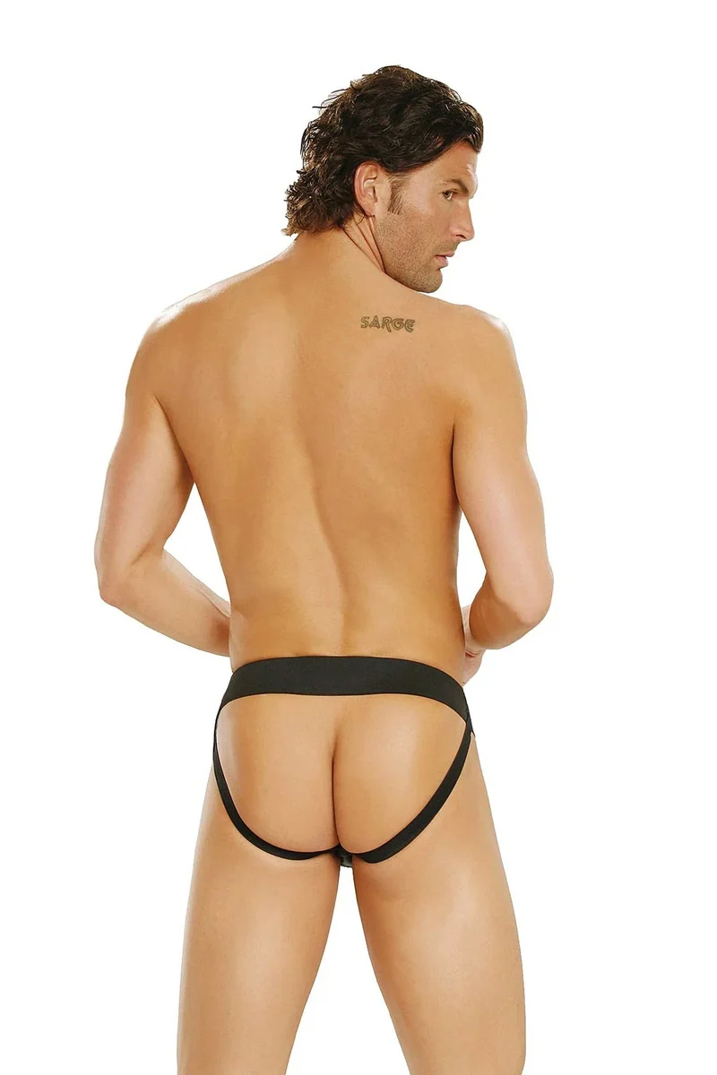 Elegant Moments Herren-Jockstrap aus Leder – Premium-Leder in Schwarz, Einheitsgröße & XL