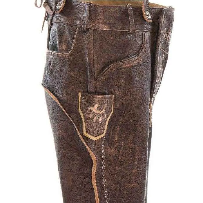 Authentische Alpen Lederhose Herren