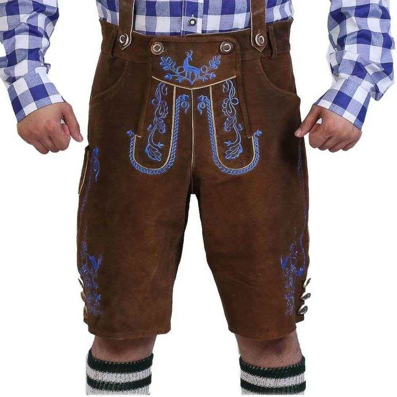 Bayerische Herren Lederhosen Delaware Braun 2024
