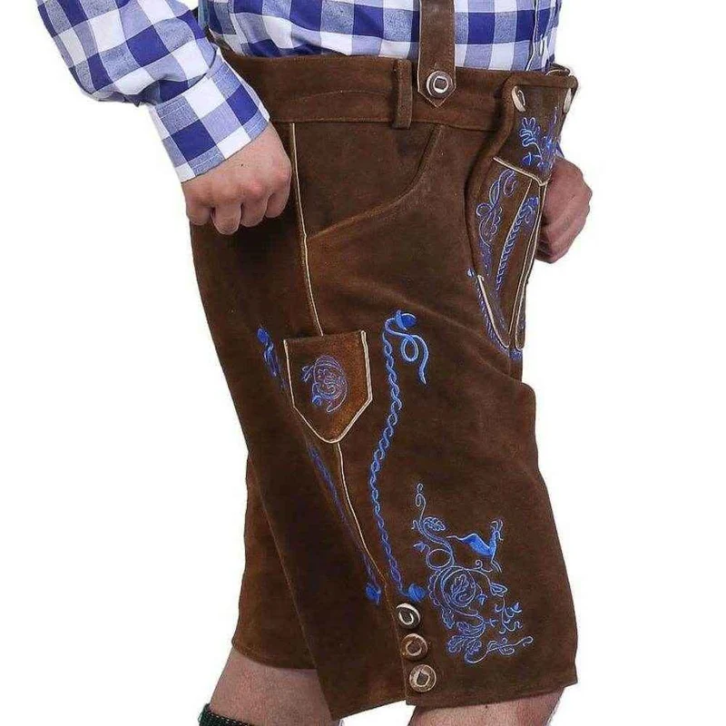 Bayerische Herren Lederhosen Delaware Braun 2024