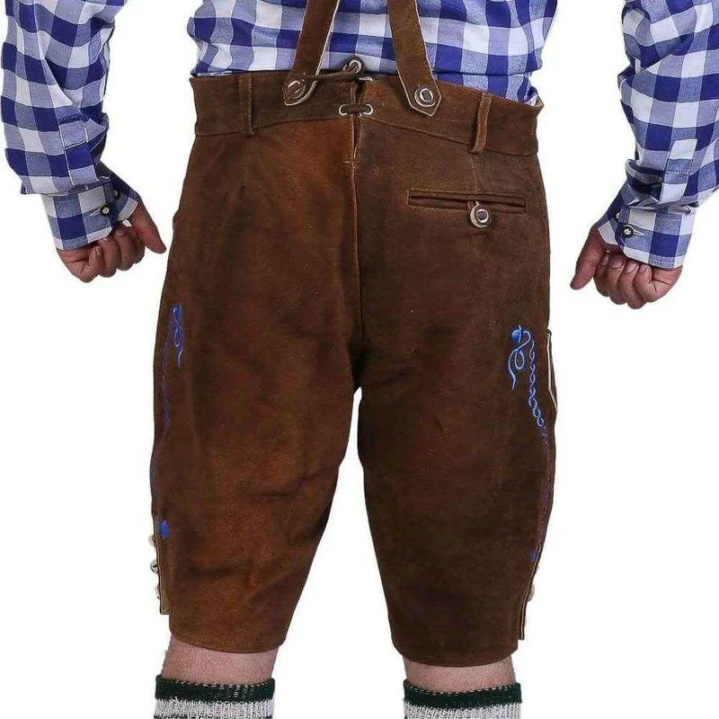 Bayerische Herren Lederhosen Delaware Braun 2024