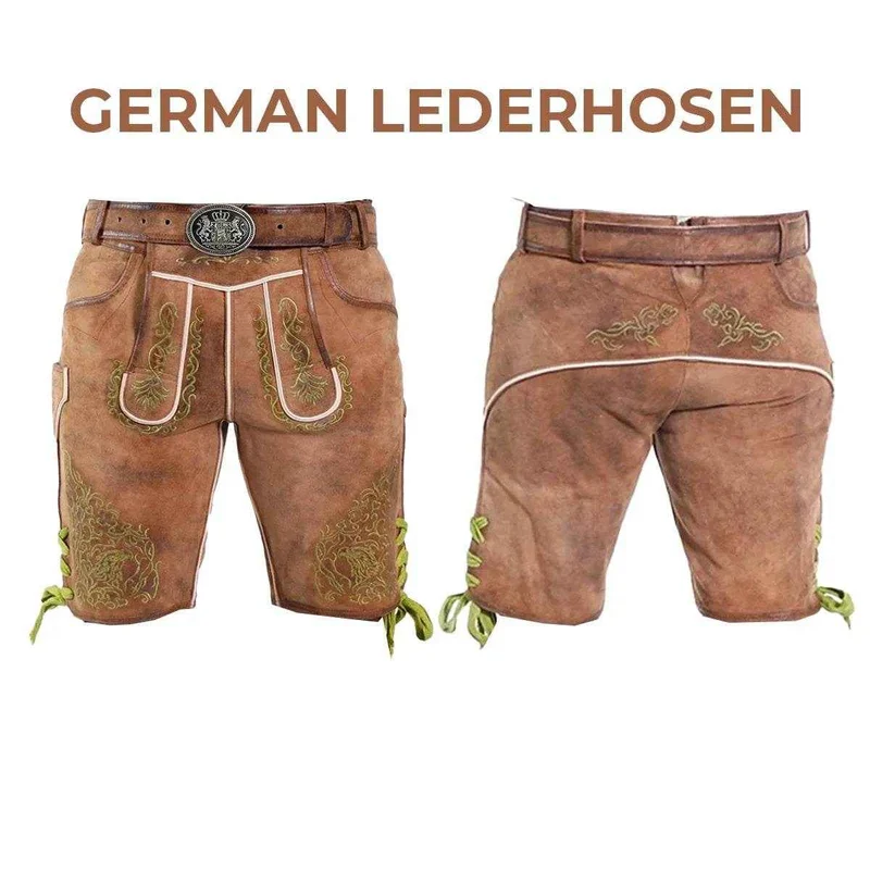 Traditionelle Alpenstyle Lederhose Herren