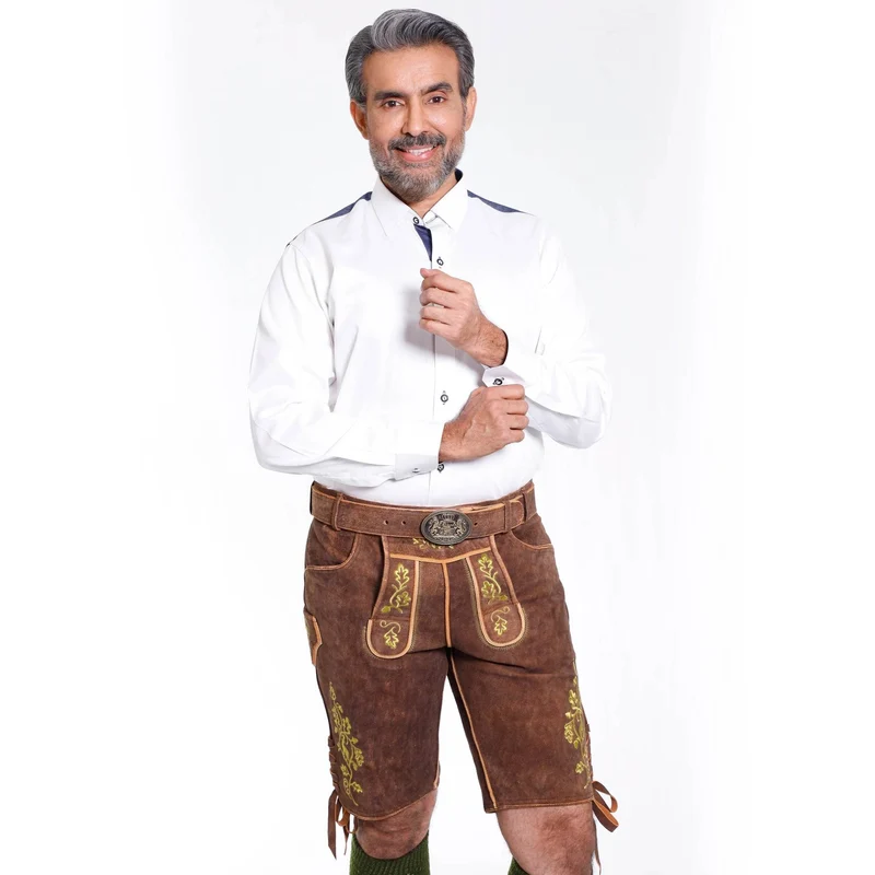 Bayerische Kurz Lederhose Herren fürs Volksfest