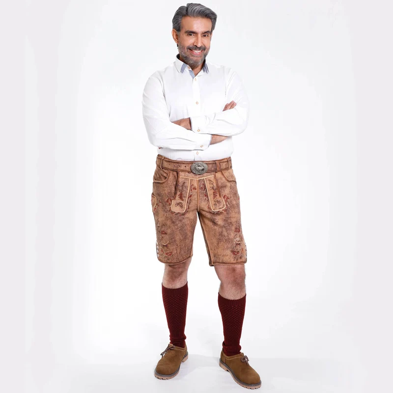 Bayerische Kurztrachtenhose Herren mit Latz