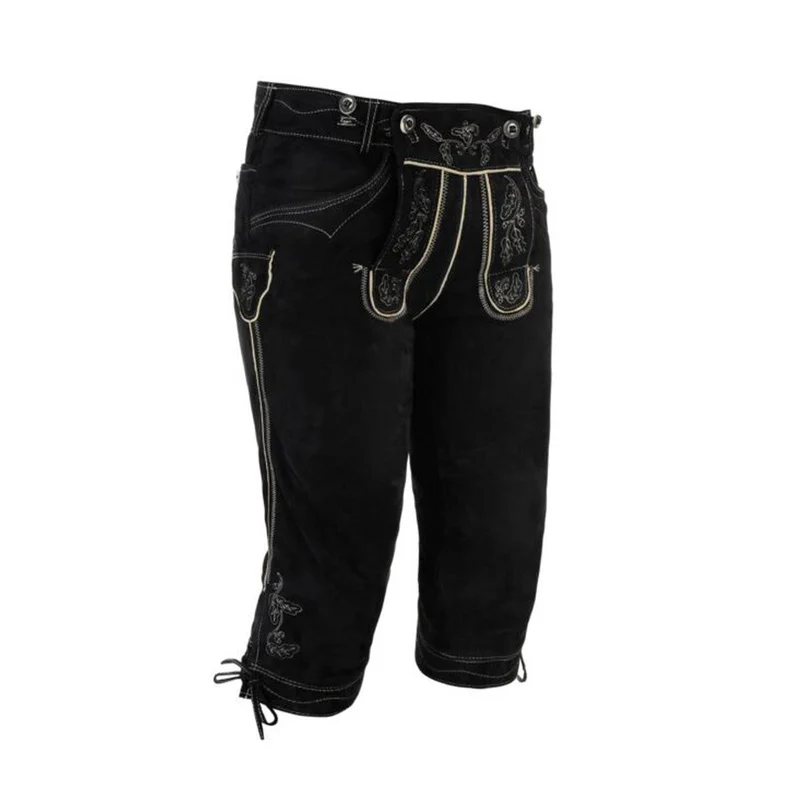 Zünftige Lederbundhose Herren traditionell