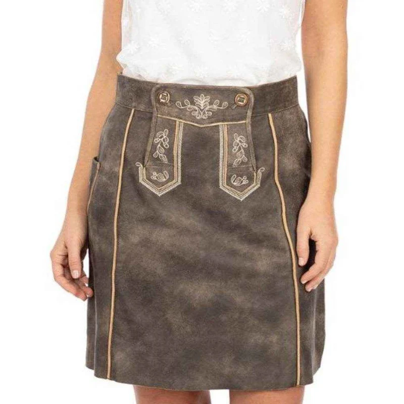 Bayerischer Lederhosenrock mit traditioneller Stickerei
