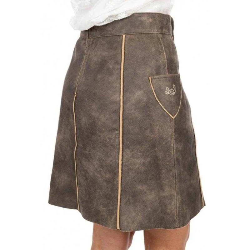 Bayerischer Lederhosenrock mit traditioneller Stickerei