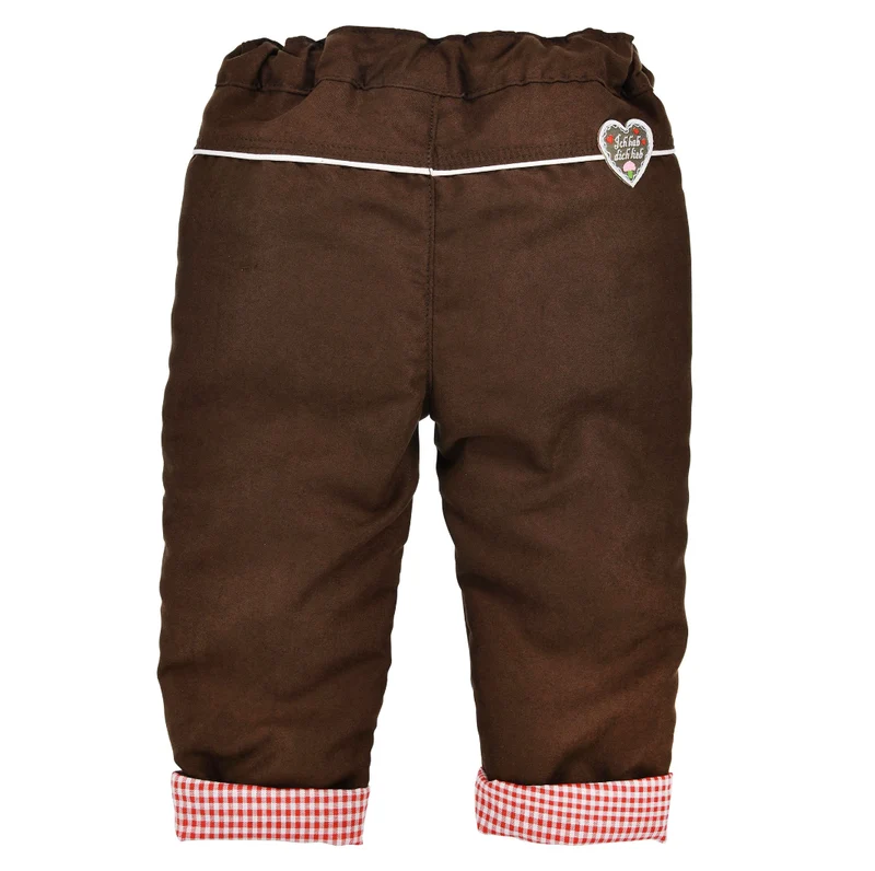 Baby Soft Faux Lederhosen Alpen Queen Braun