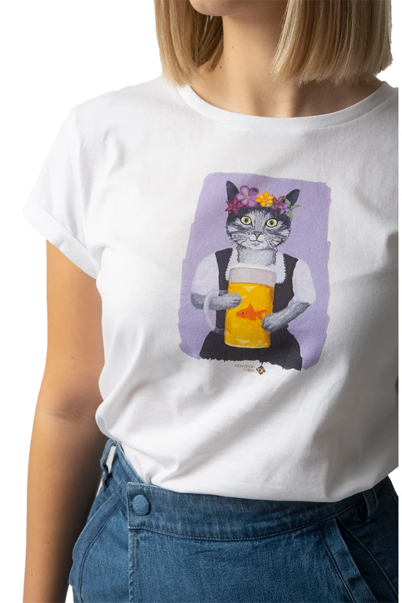 Damen T-Shirt 'Prost Mauzi'