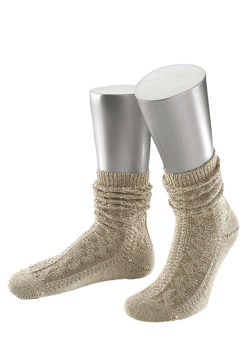 Trachtenstrumpf kurz - beige