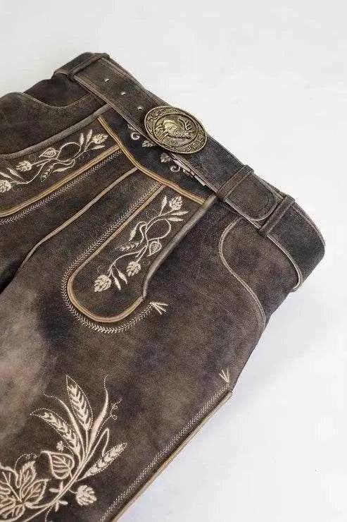 Kurz Hirschlederhose Herren für Volksfest & Trachten
