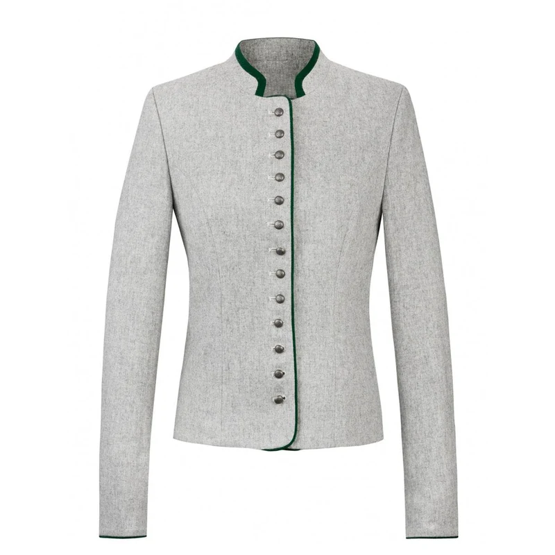 Bayerische Damen Dirndl Jacke Grau