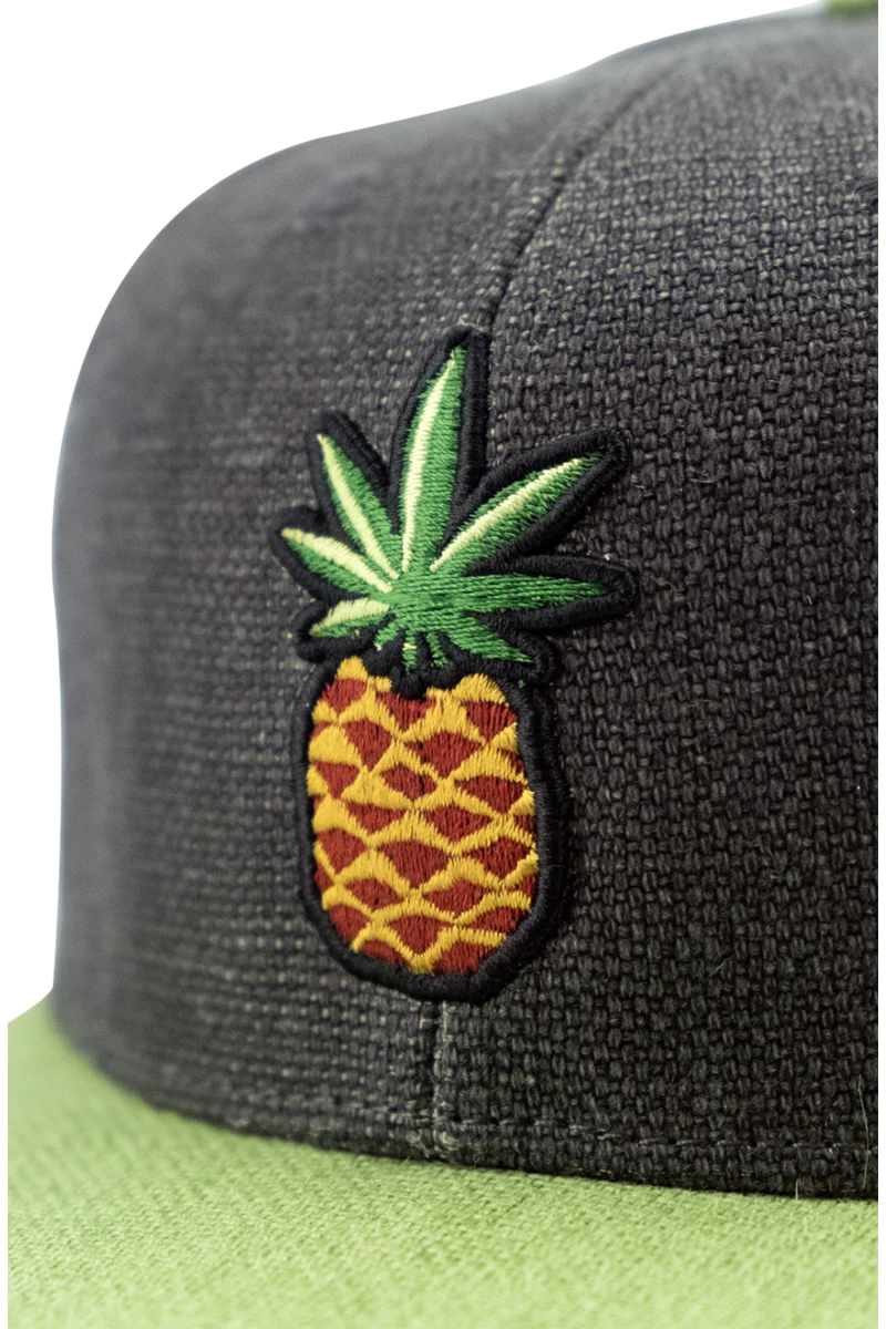 Snapback Cap Cananas aus Hanf