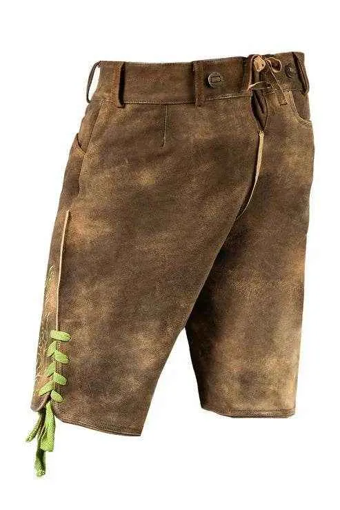 Bayerische Kurz Männerhose mit Trachtenknöpfen