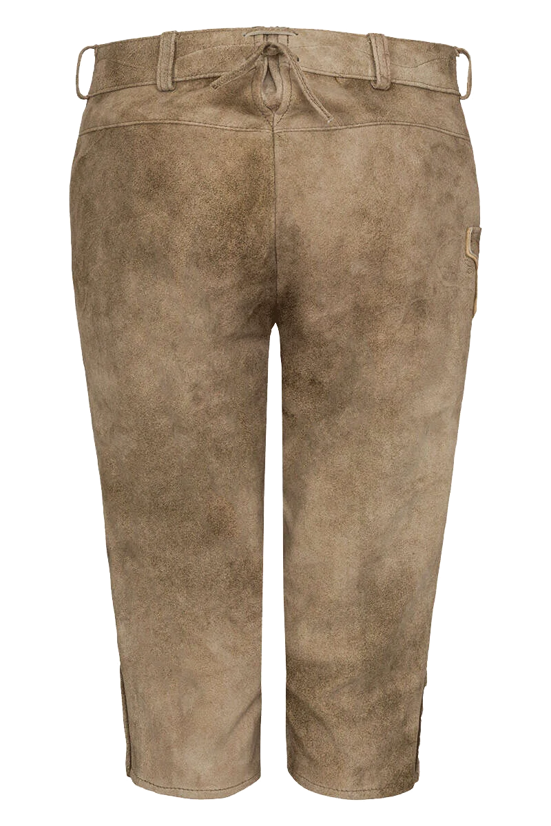 Damen Lederhosehose knielang