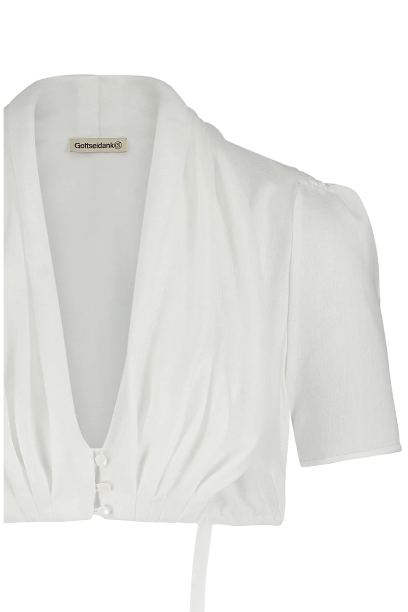 Dirndlbluse mit Schalkragen