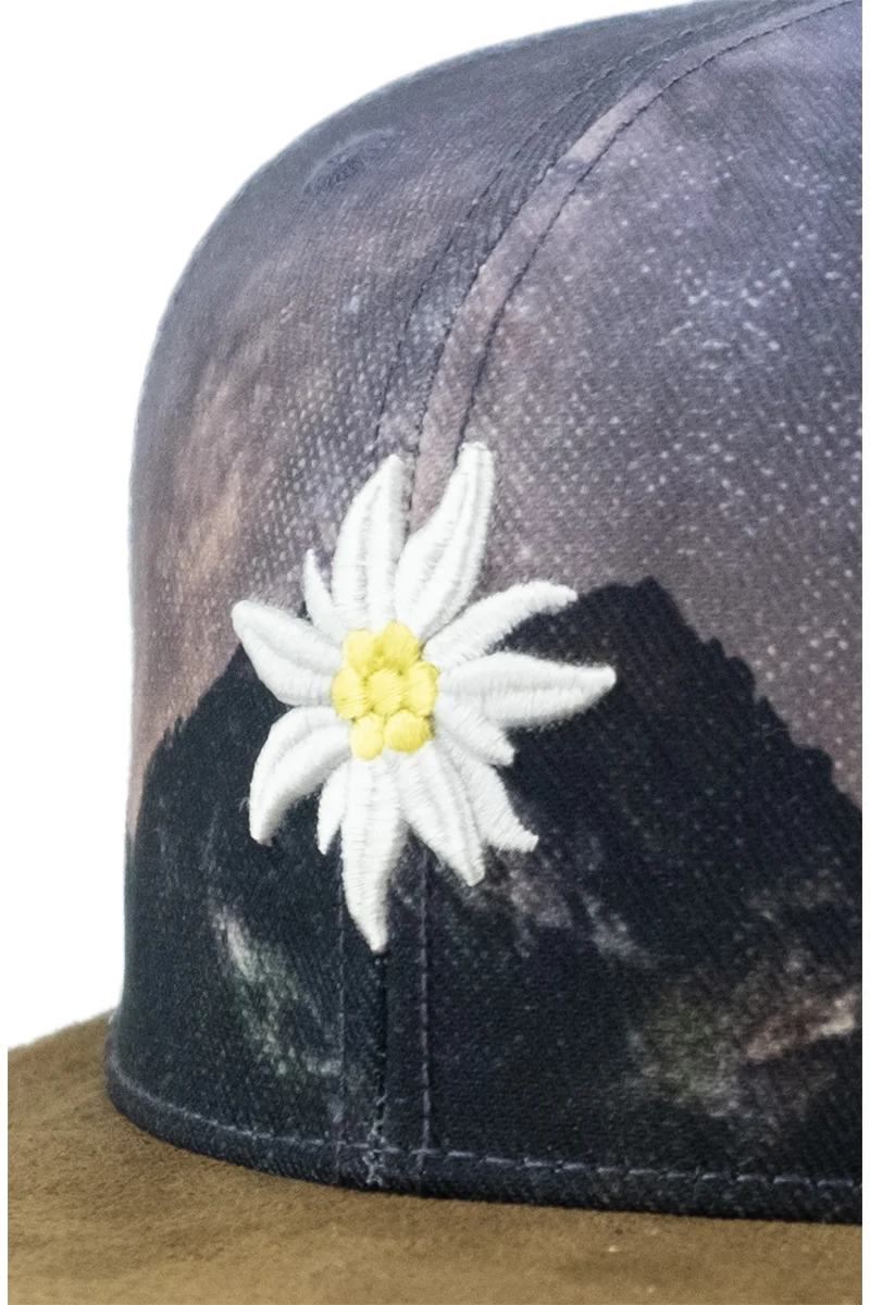Snapback Cap 'Edelweiß Sternennacht'