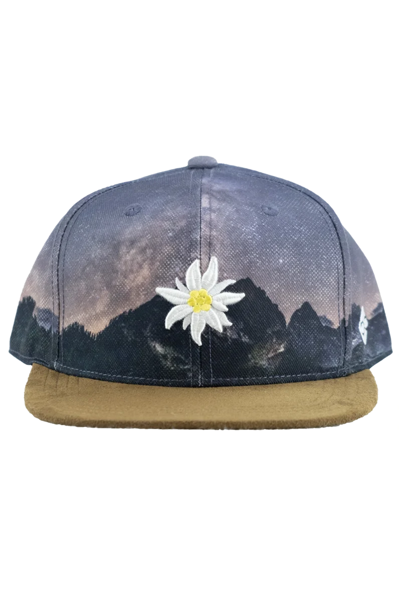 Snapback Cap 'Edelweiß Sternennacht'