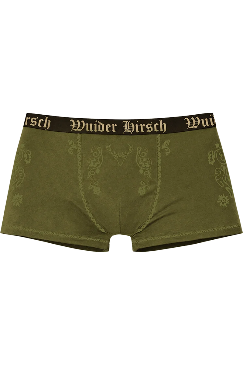 Herren Boxershorts Unterwäsche 'Wuider Hirsch'