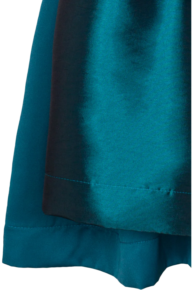 Kinder-Samtdirndl mit Bluse