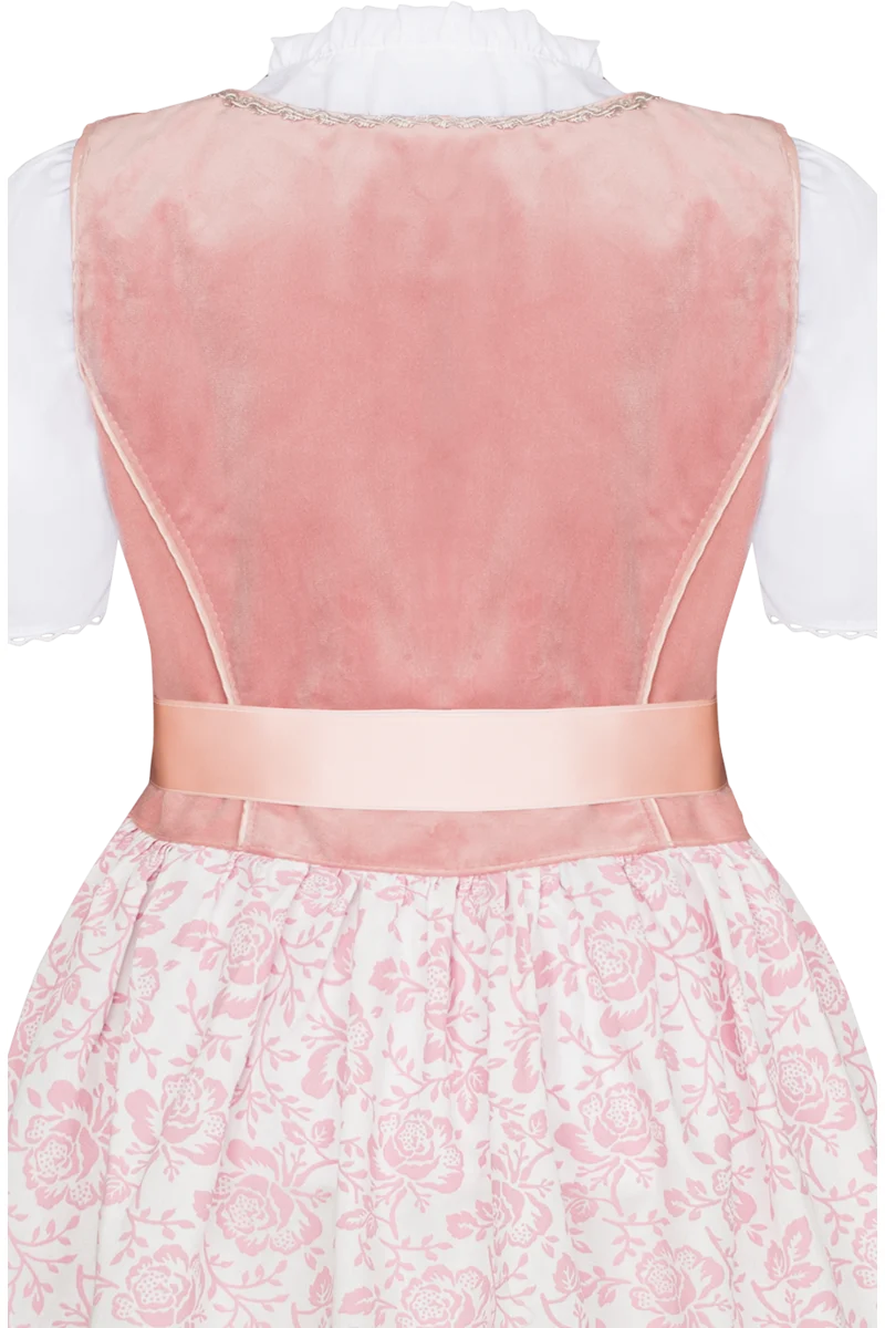 Kinder-Samtdirndl mit Bluse