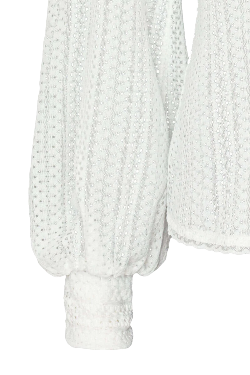Trachten-Bluse langarm trasparent