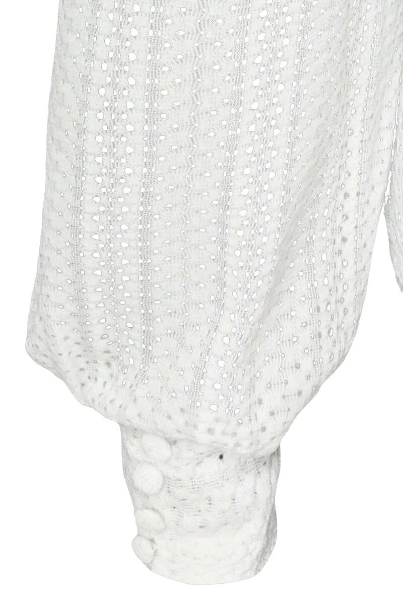 Trachten-Bluse langarm trasparent