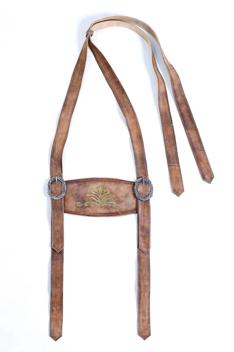 Traditionelle Hosenträger aus Echtleder