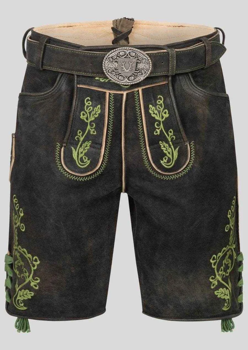 Männer Lederhose für Almabtrieb mit Trachtenflair