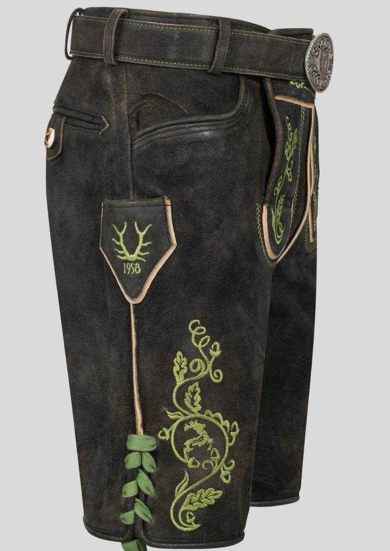 Männer Lederhose für Almabtrieb mit Trachtenflair