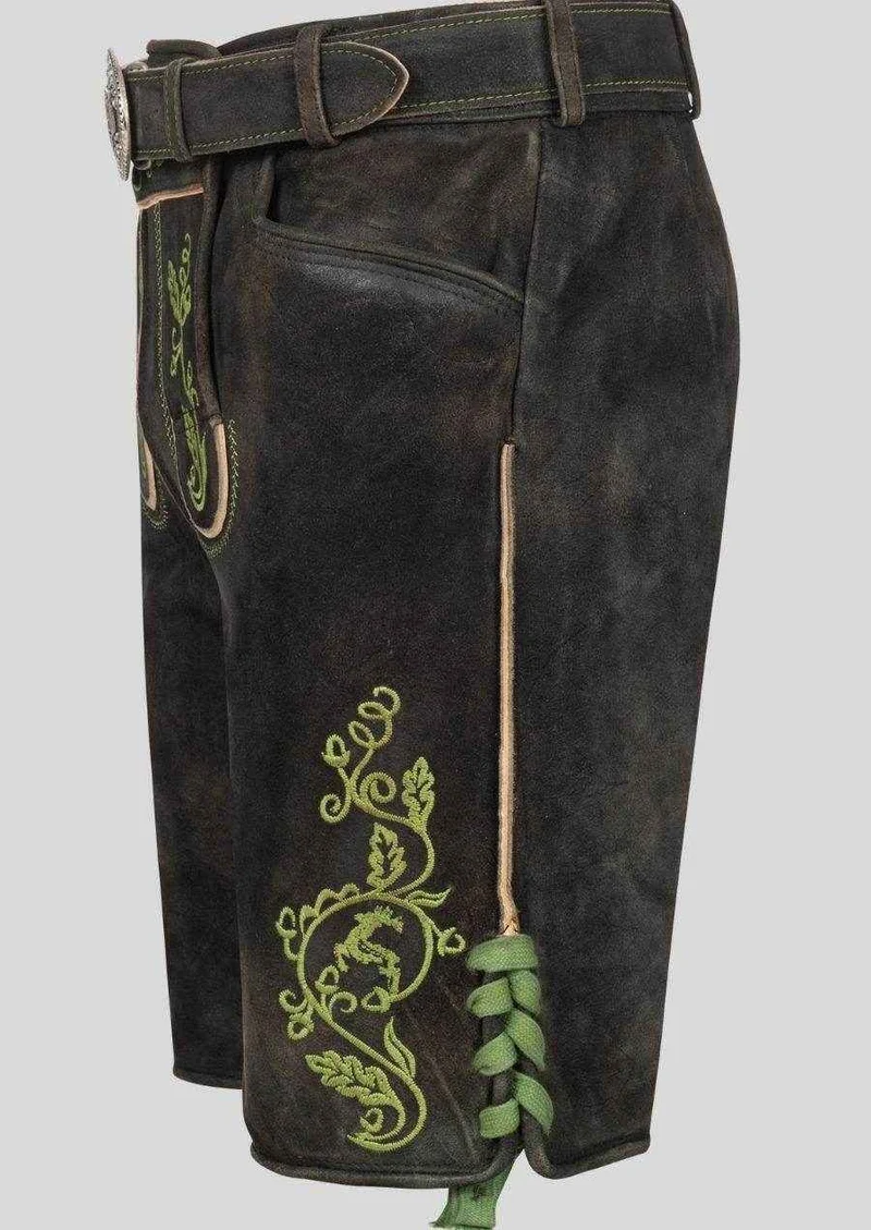 Männer Lederhose für Almabtrieb mit Trachtenflair