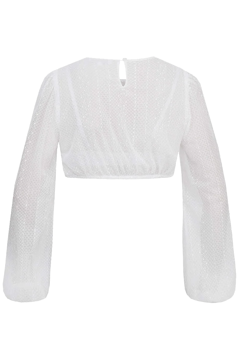 Dirndlbluse mit langen Ärmeln