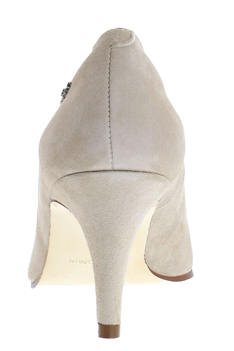 Trachten-Pumps mit Glitzerstein-Applikation