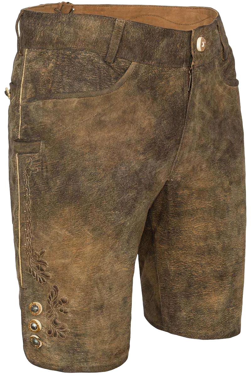 Schlichte Herren Lederhose kurz