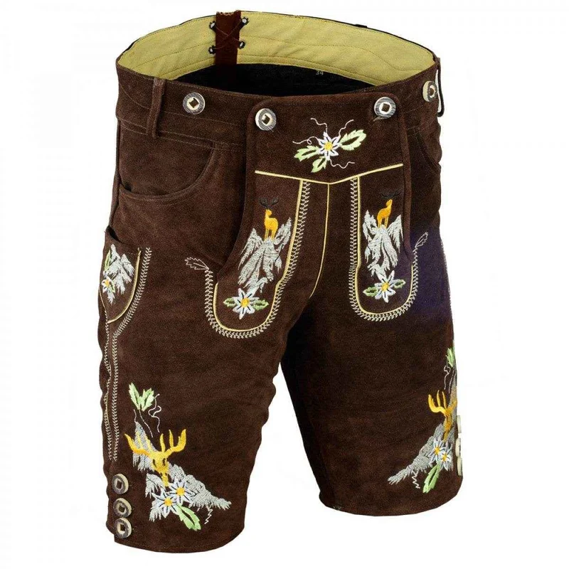 Lederhose Damen aus Rindsleder im Trachtenlook