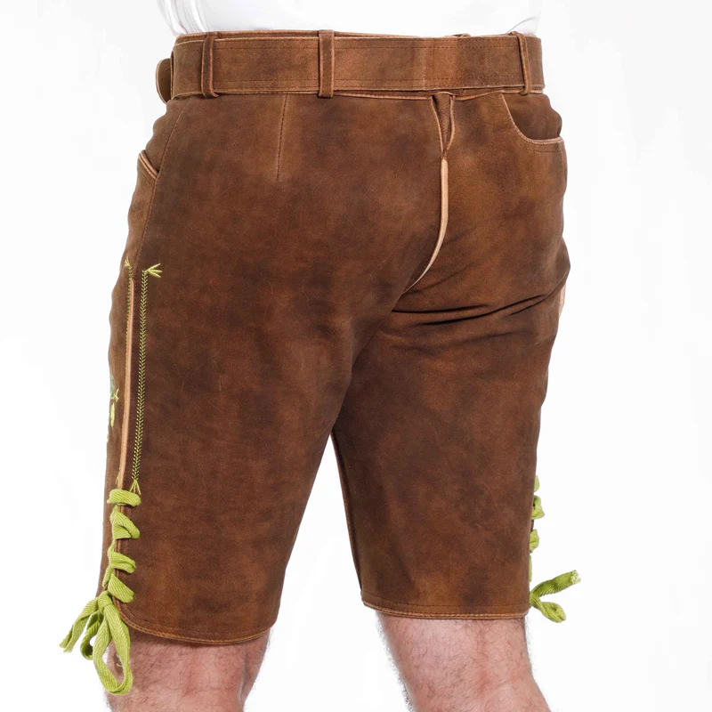 Klassische Kurz Lederhose Herren für bayerische Feste