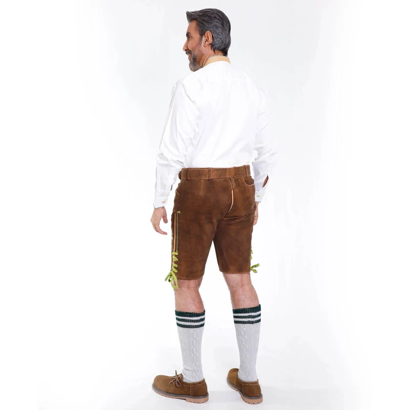 Klassische Kurz Lederhose Herren für bayerische Feste