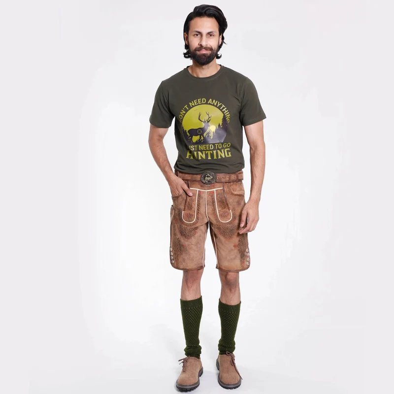 Trachtenlederhose Kurz Herren aus Wildleder