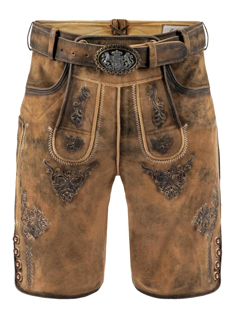 Männerhose Tracht kurz mit detailreicher Verzierung