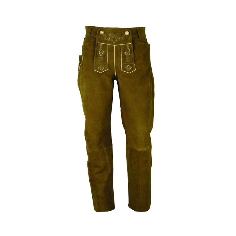Herren Trachtenhose Leder mit Hosenträgern