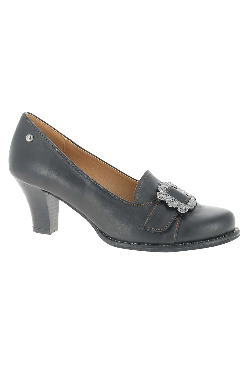 Trachtenpumps Trachtenschuh mit Brosche