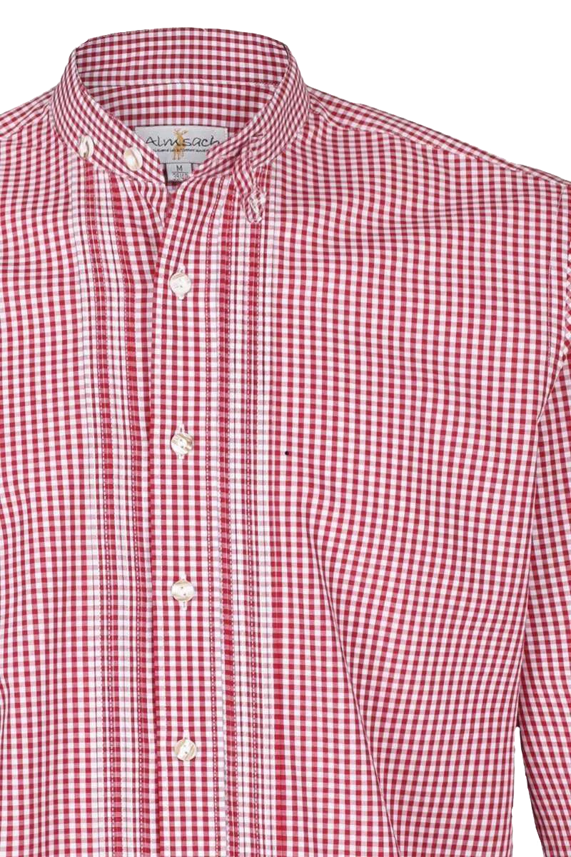 Stehbundhemd Slim-Fit Vichy