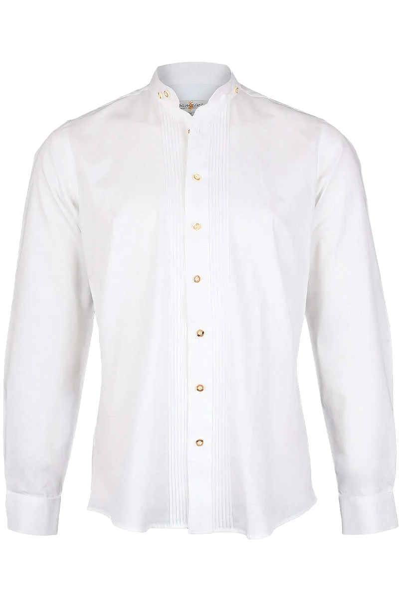 Stehbundhemd Slim-Fit Uni