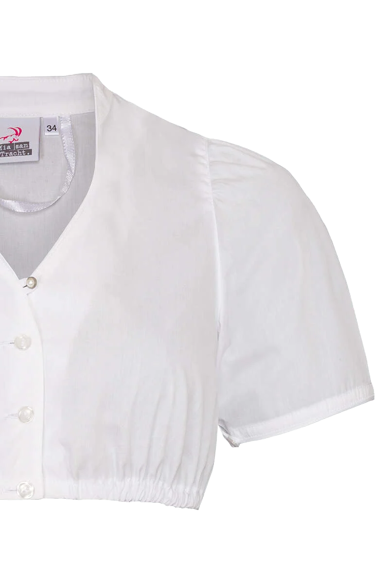 Dirndlbluse mit Schneewittchenkragen