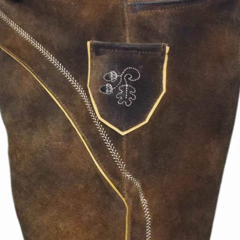 Zünftige Trachten-Bundhose mit Hirschstickerei