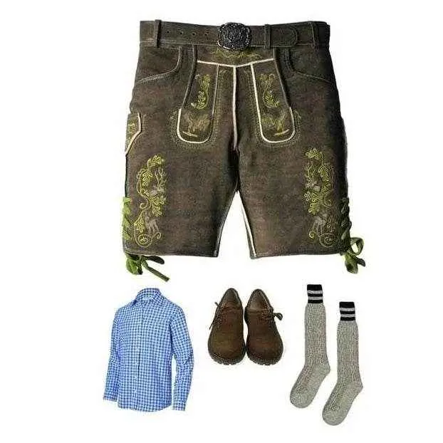 Trachten Outfit Set Herren mit Hemd, Hose & Zubehör